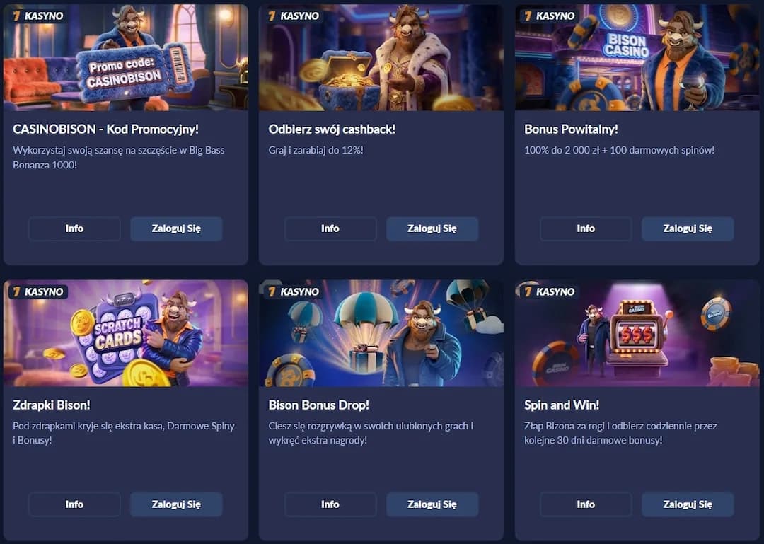 Bison Casino Bonusy
